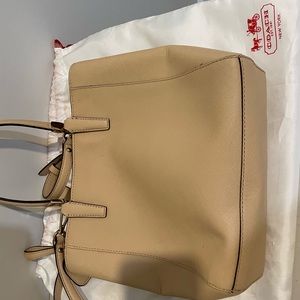 Coach shoulder/cross body bag with bag